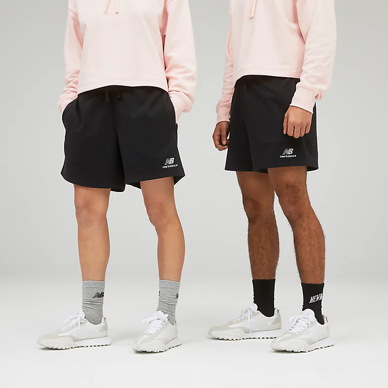 Pantaloni scurți unisex din țesătură terry Uni-sensials – NEGRI