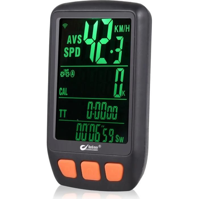 Compteur vélo numérique sans fil kilométrique rechargeable rétroéclairage chronomètre YYV