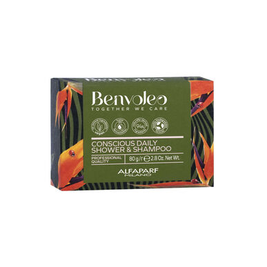 Alfaparf Milano Benvoleo Conscious Daily Shower & Shampoo 3-v-1 trdi šampon za vse tipe las 80 g