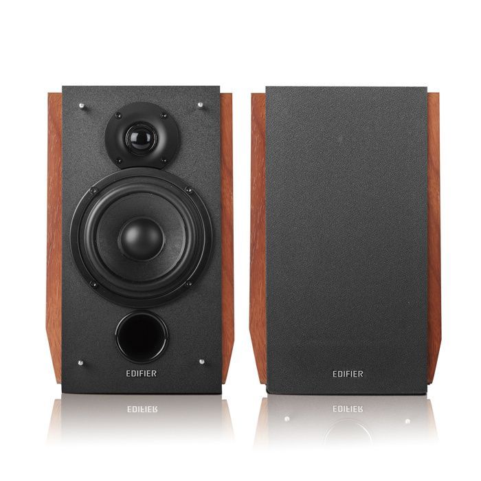 Edifier R1700BTs actieve Bluetooth-luidsprekers - Bluetooth v5.0 - 66W RMS met subwooferuitgang - Houten behuizing