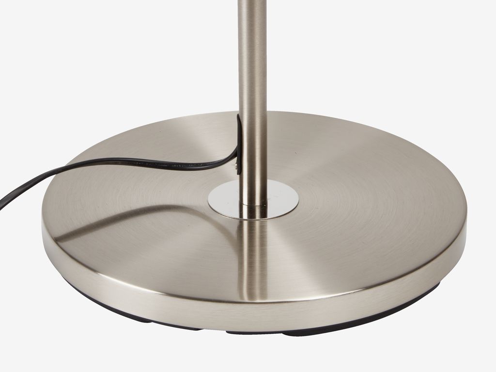 Stojacia lampa KRISTOF V145 cm, brúsená oceľ