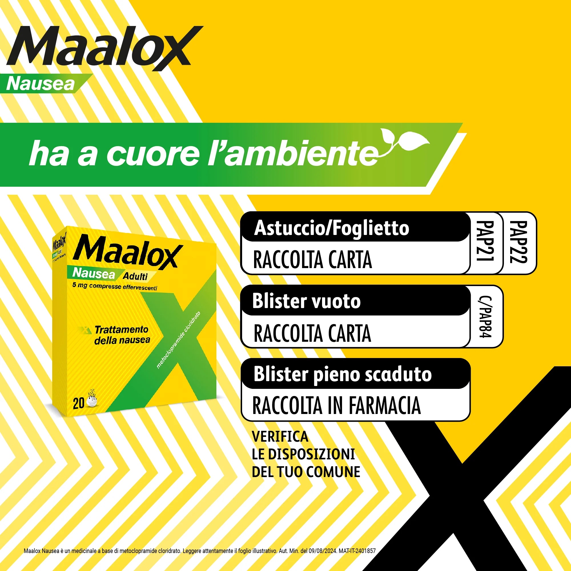 MAALOX Maalox Nausées 5 mg 20 comprimés effervescents