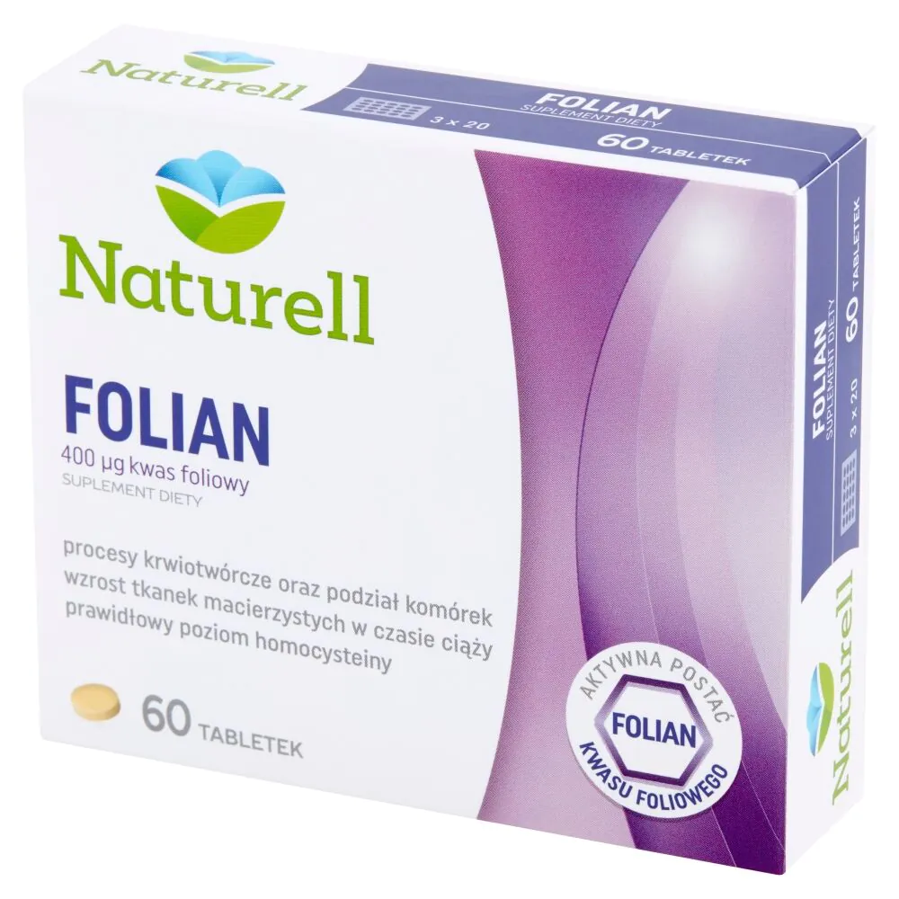 Naturell Folian, Tabletki