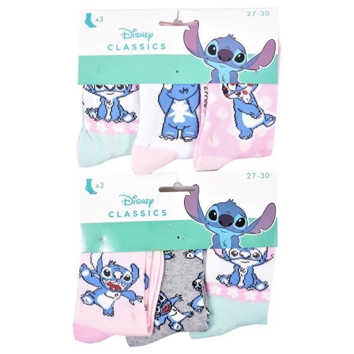 Calzini da bambina - OZABI - Confezione da 12 LILO AND STITCH - Cotone, poliestere, elastan - Sorpresa casuale