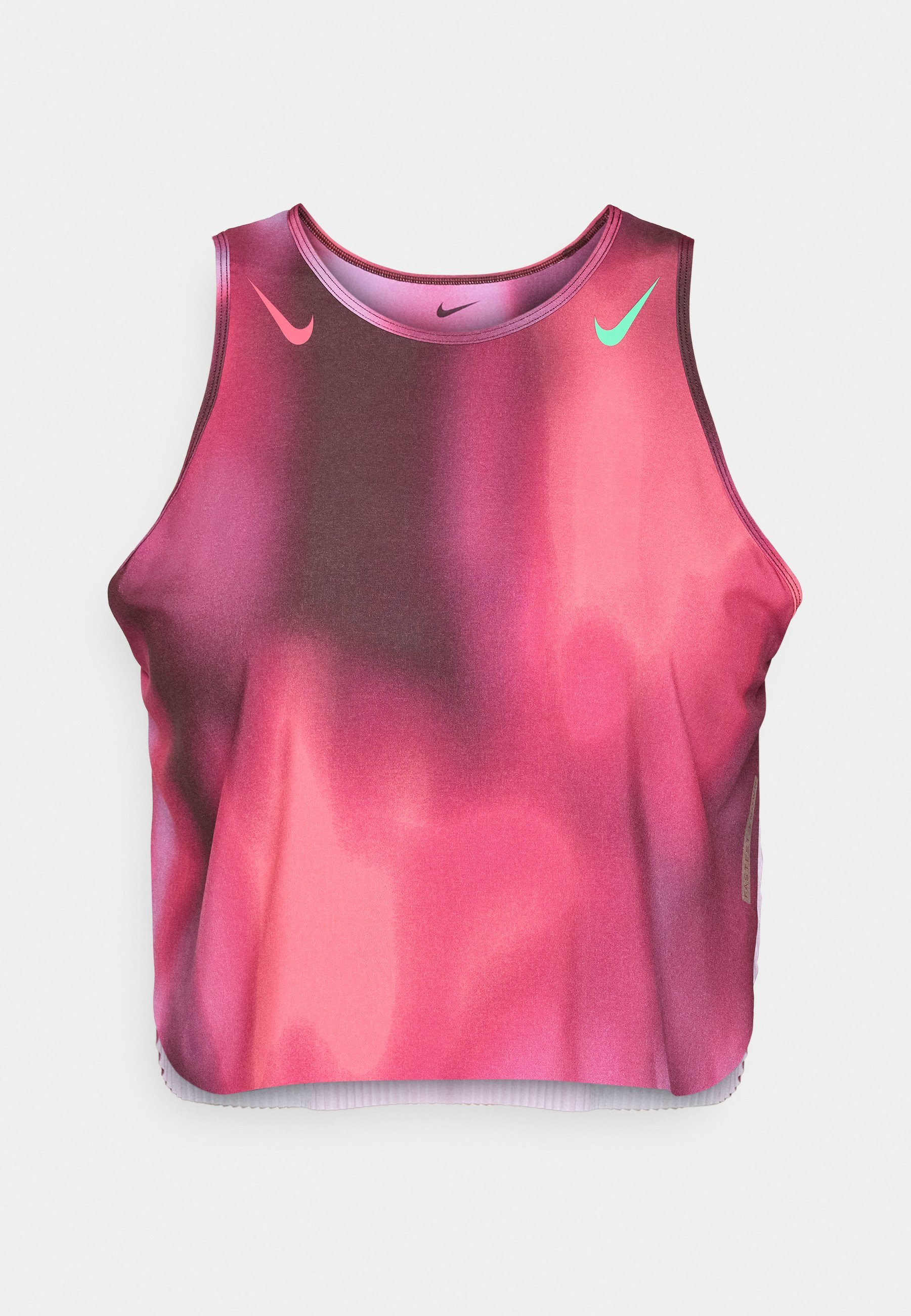 Nike Performance CROP TANK - Top - rush fuchsia/burgundy crush/aster pink/green shock