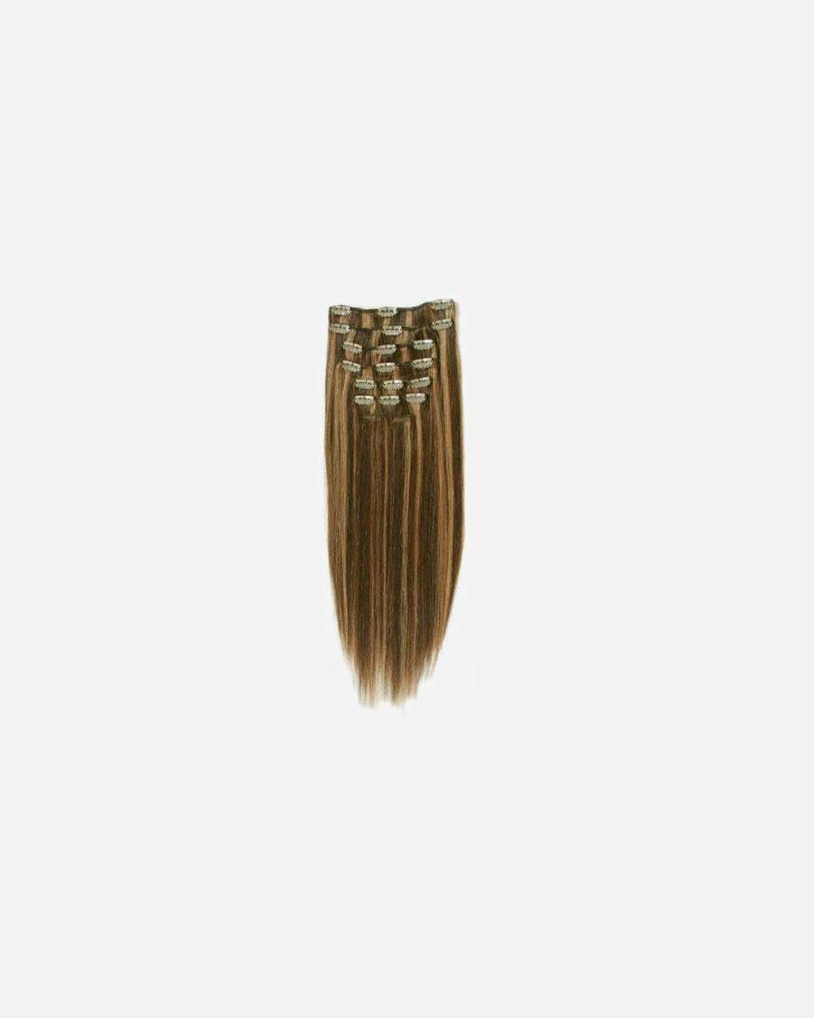 „FashionGirl“ prisegamos plaukų šukuosenos su segtukais #60 platininė blondinė – 65 cm – 1 vnt.