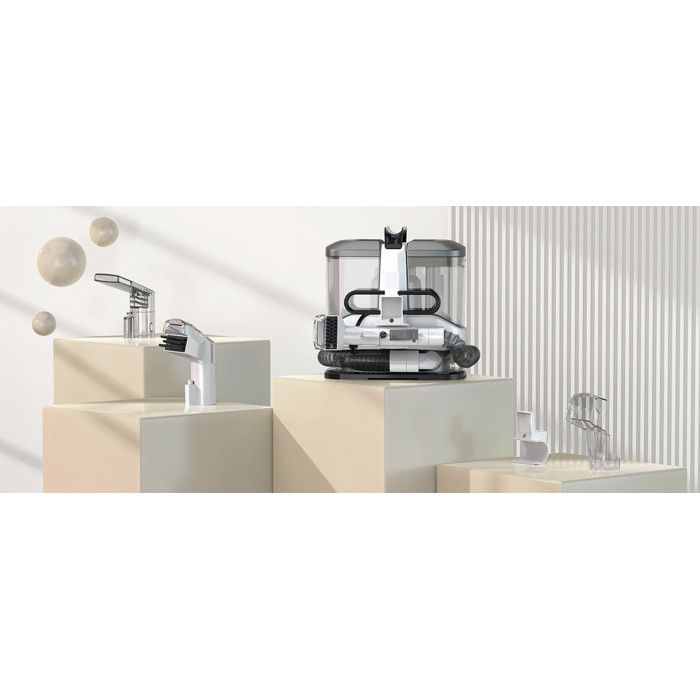 Smacchiatore - TEENDOW - 500W/17Kpa - Tubo flessibile da 1,5 m - Cavo da 5 m - Serbatoio da 1,5 l - Soluzione detergente inclusa