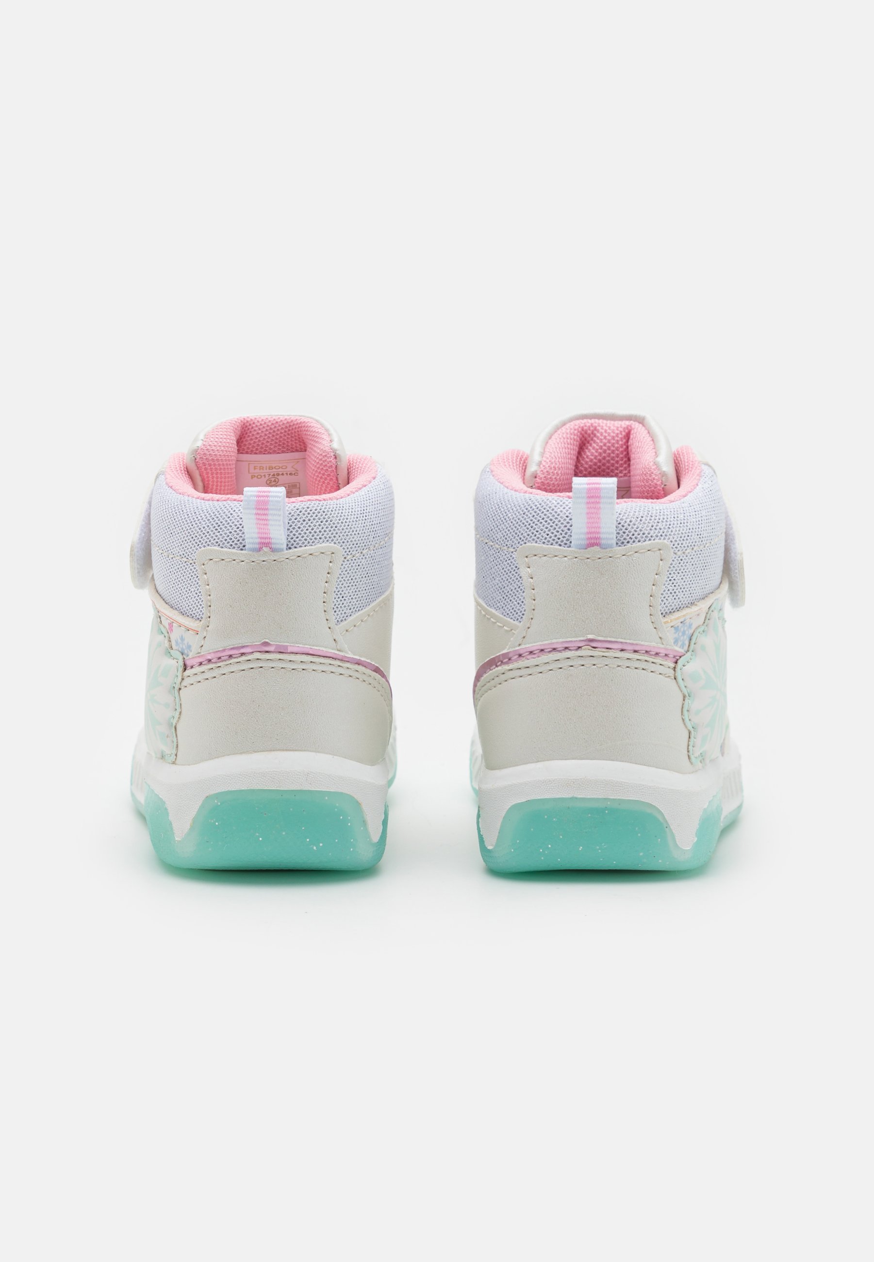 Friboo FROZEN KNIPPERENDE SCHOENEN - Hoge sneakers - wit/lichtroze/lichtblauw