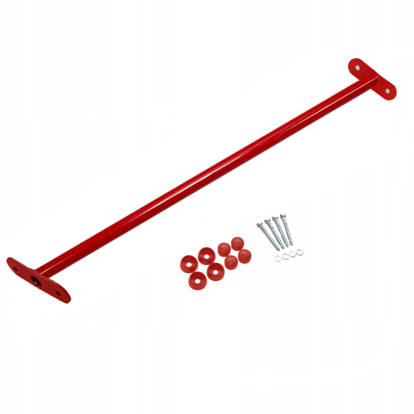 Metalowy drążek na plac zabaw 90 cm czerwony