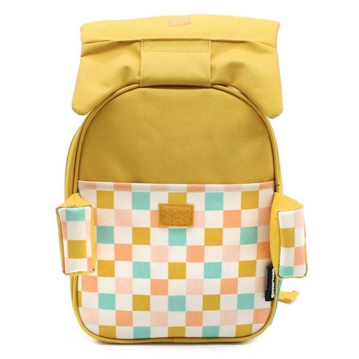 Kinderrucksack – Les Déglingos – Cyranos der Fuchs – 32 cm – Recyceltes Polyester – Gelb