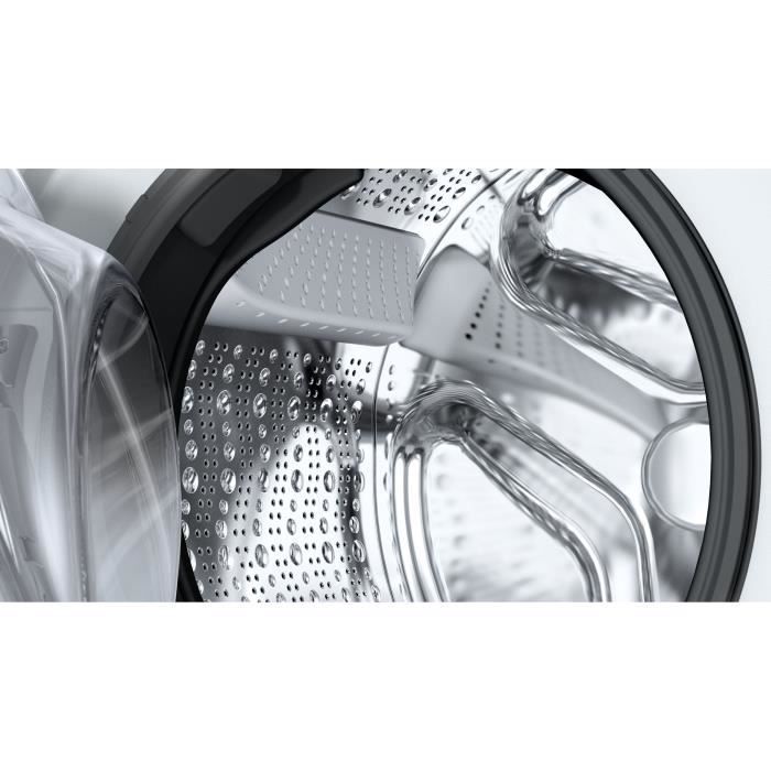 BOSCH WAN24209FR SER4 Frontlader-Waschmaschine – 9 kg – Induktion – 60 cm breit – 1200 U/min – Energieeffizienzklasse A – Dampffunktion – Weiß