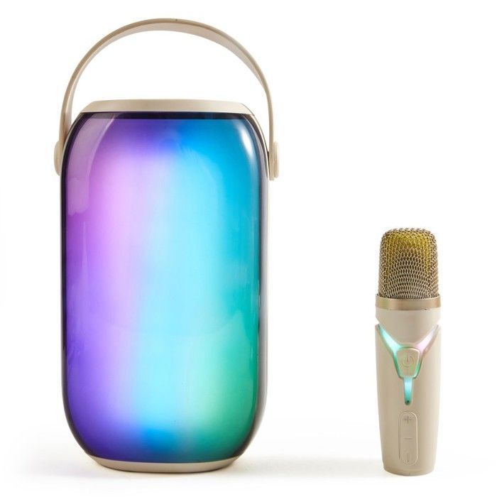 Altavoz portátil - MSD - Karaoke Bluetooth - 16W - 5 horas de duración de la batería - LED RGB