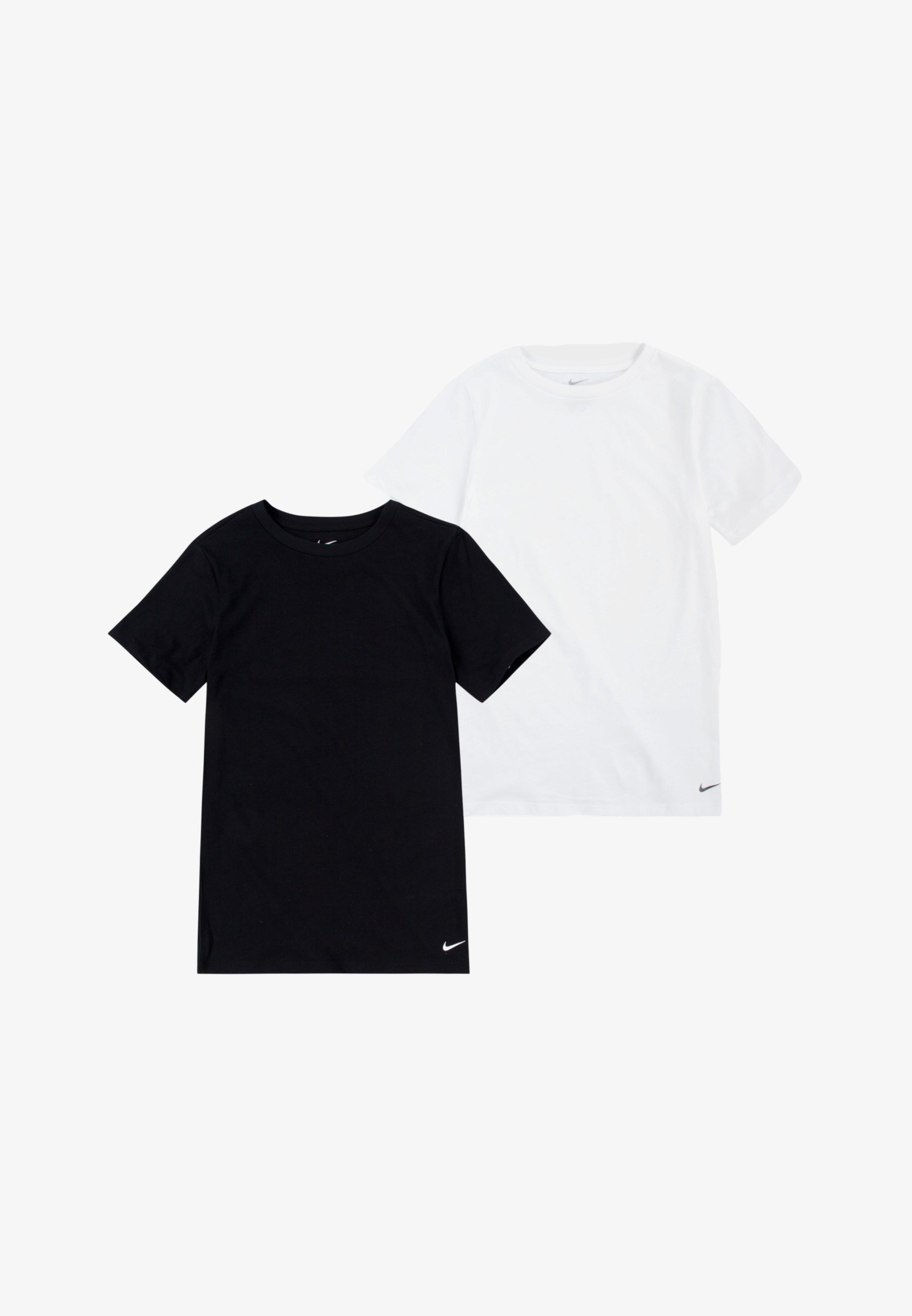 Nike Sportswear BOYS CREW UNISEX 2 PACK - Tielko - čierne/biele