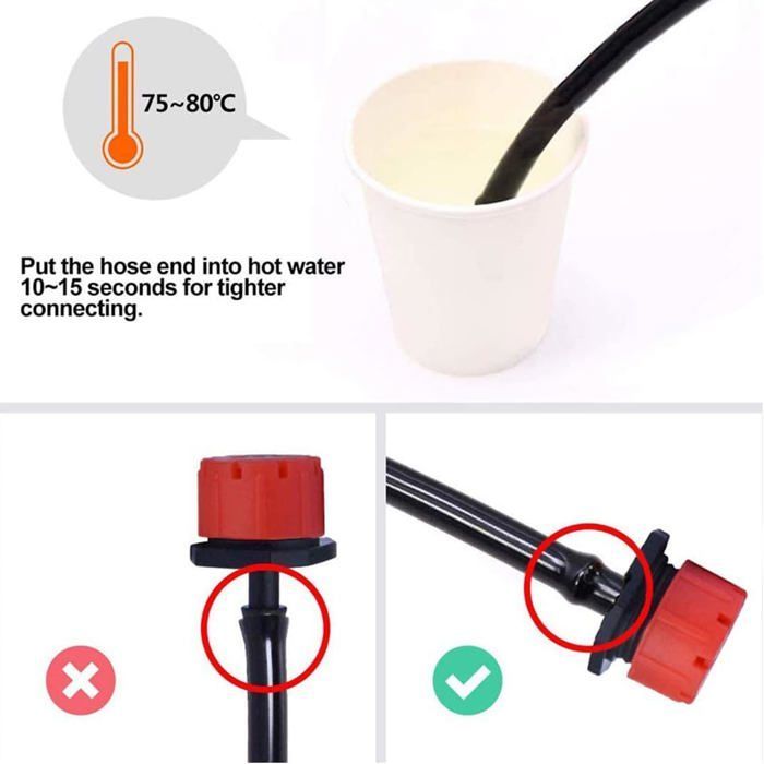 Kit arrosage goutte à goutte automatique - ZVVN - 100 pièces - Goutteurs réglables - Valve et filtre intégrés