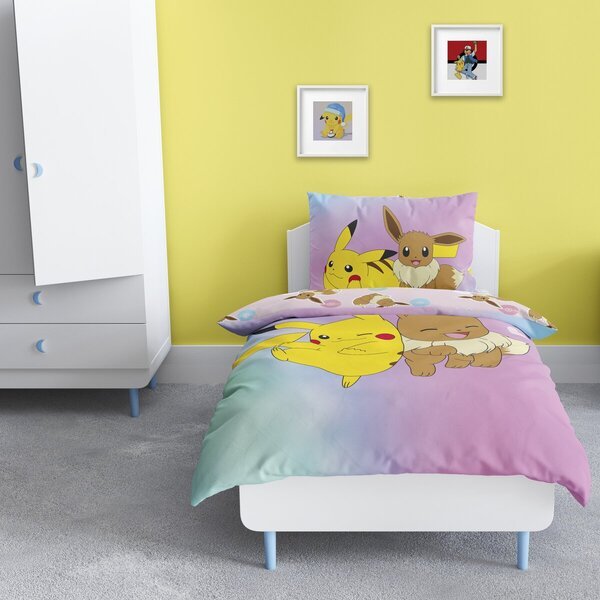 Prevleka za odejo Pokémon<br>roza, 140 cm x 200 cm