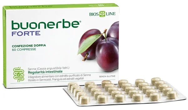 BIOS LINE Buonerbe Forte 60 capsules Voedingssupplement voor een regelmatige stoelgang