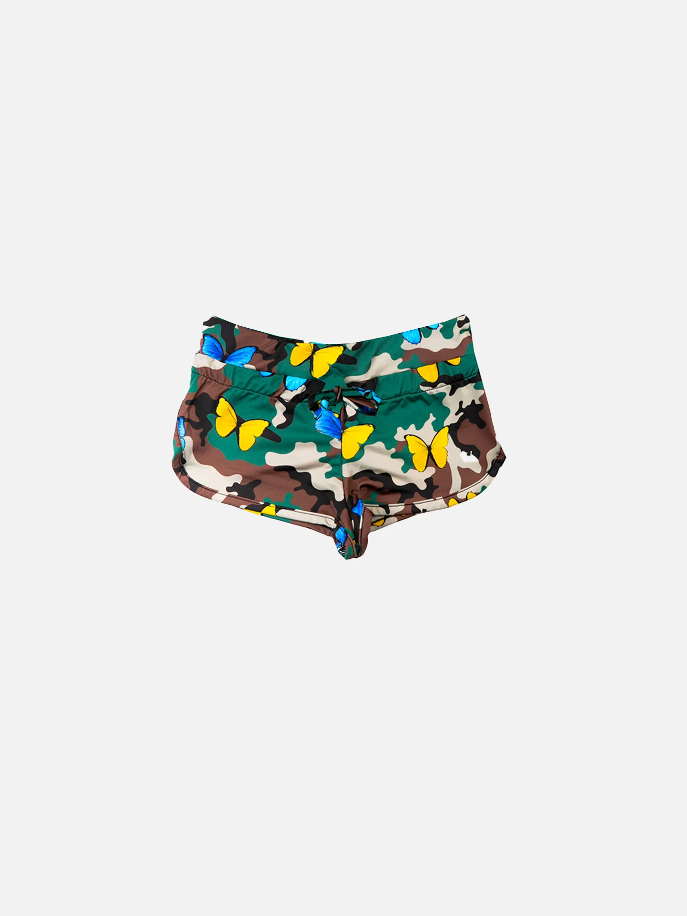 Strandshorts voor meisjes met camouflage- en vlinderprint