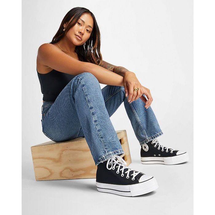 Zapatillas altas - CONVERSE - Chuck Taylor All Star Lift - Negras - Suela de plataforma - Estilo atemporal
