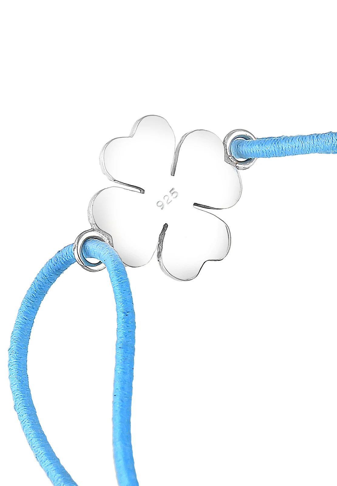 Elli Femmes Trèfle à quatre feuilles porte-bonheur en argent sterling 925 plaqué or rose