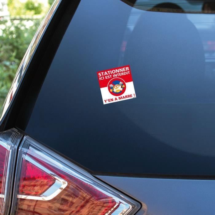 6 autocollants à coller sur la voiture