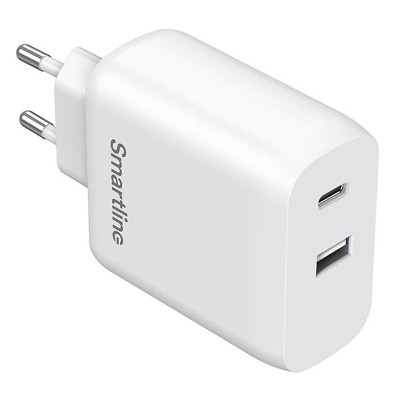 Smartline-seinälaturi PD 65W USB-C USB-A