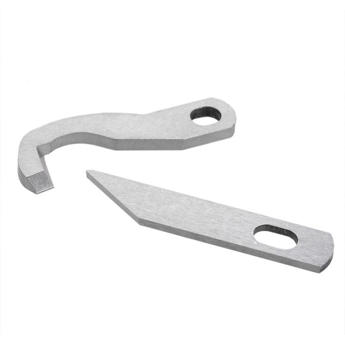 1 juego de cuchillas superiores/inferiores de acero al carbono para remalladora Viking XB0563001 X77683001 Brother 925~3383