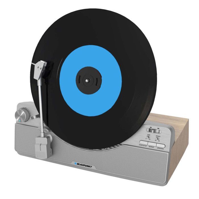 Toca-discos vertical Blaupunkt VT100SL prateado, 2x5W, Bluetooth, prateado