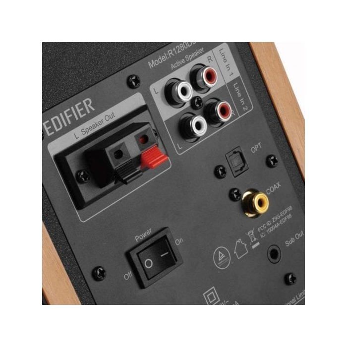 Edifier R1280DBs Bookshelf Speakers - Bluetooth 5.0 - 42W - Optical/Coaxial Inputs