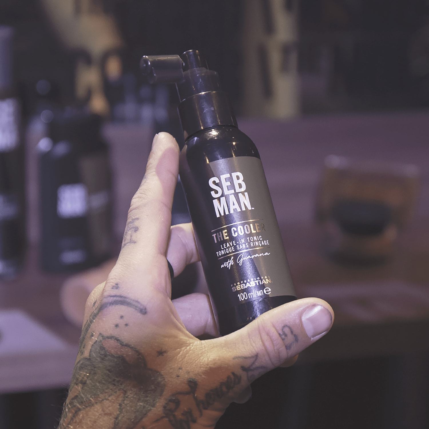 SEB MAN plaukų priežiūros priemonė „The Cooler“ nenuplaunamas tonikas – 100 ml