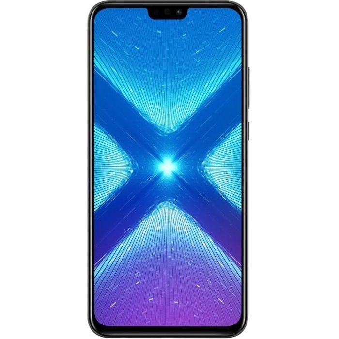 Smartphone - HONOR - 8X Noir - 64 Go - 4 Go de RAM - Ecran 6,5