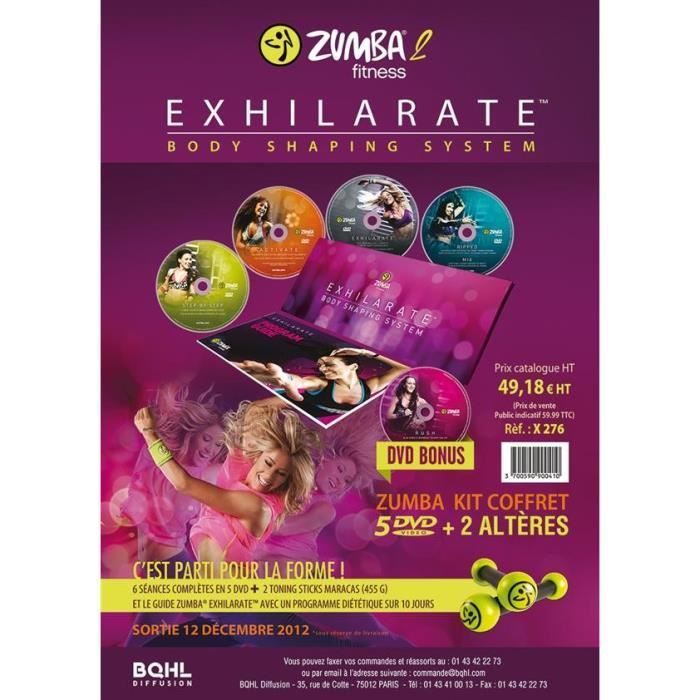 Zumba Box Set: 5 DVDs + 2 Dumbbells + Booklet
