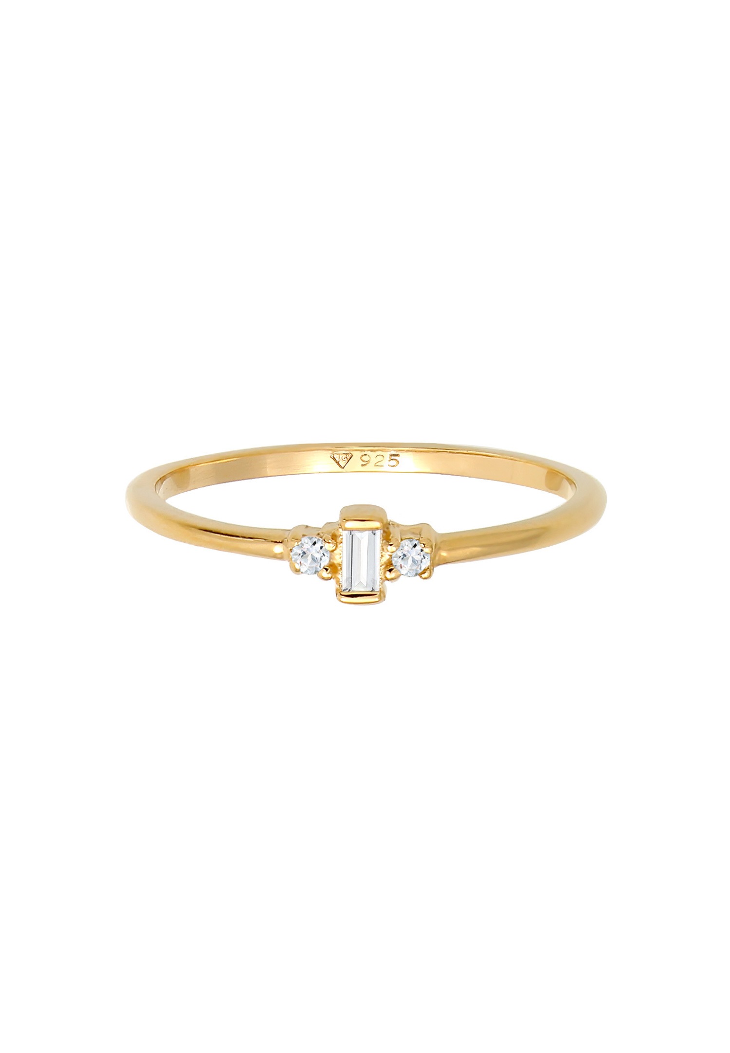 Elli PREMIUM Elli PREMIUM Bague Femmes Solitaire Fiançailles Filigrane avec Topaze en argent sterling 925 Plaqué or