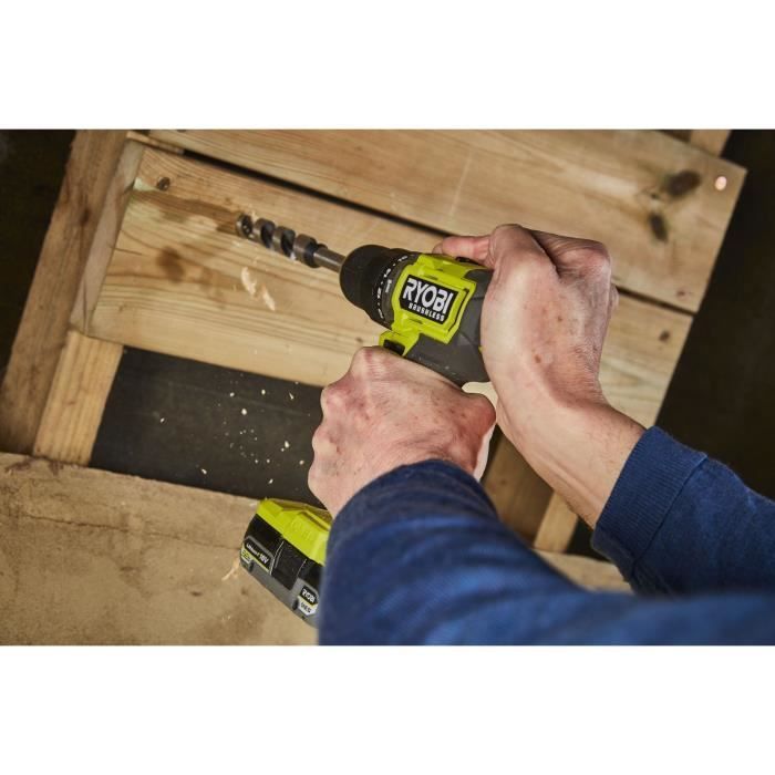 RYOBI - Taladro/atornillador de impacto sin escobillas ONE+ de 18 V y 54 Nm - 2 baterías de 4 y 2 Ah, cargador y bolsa de transporte - RPD18BL1-2C42S