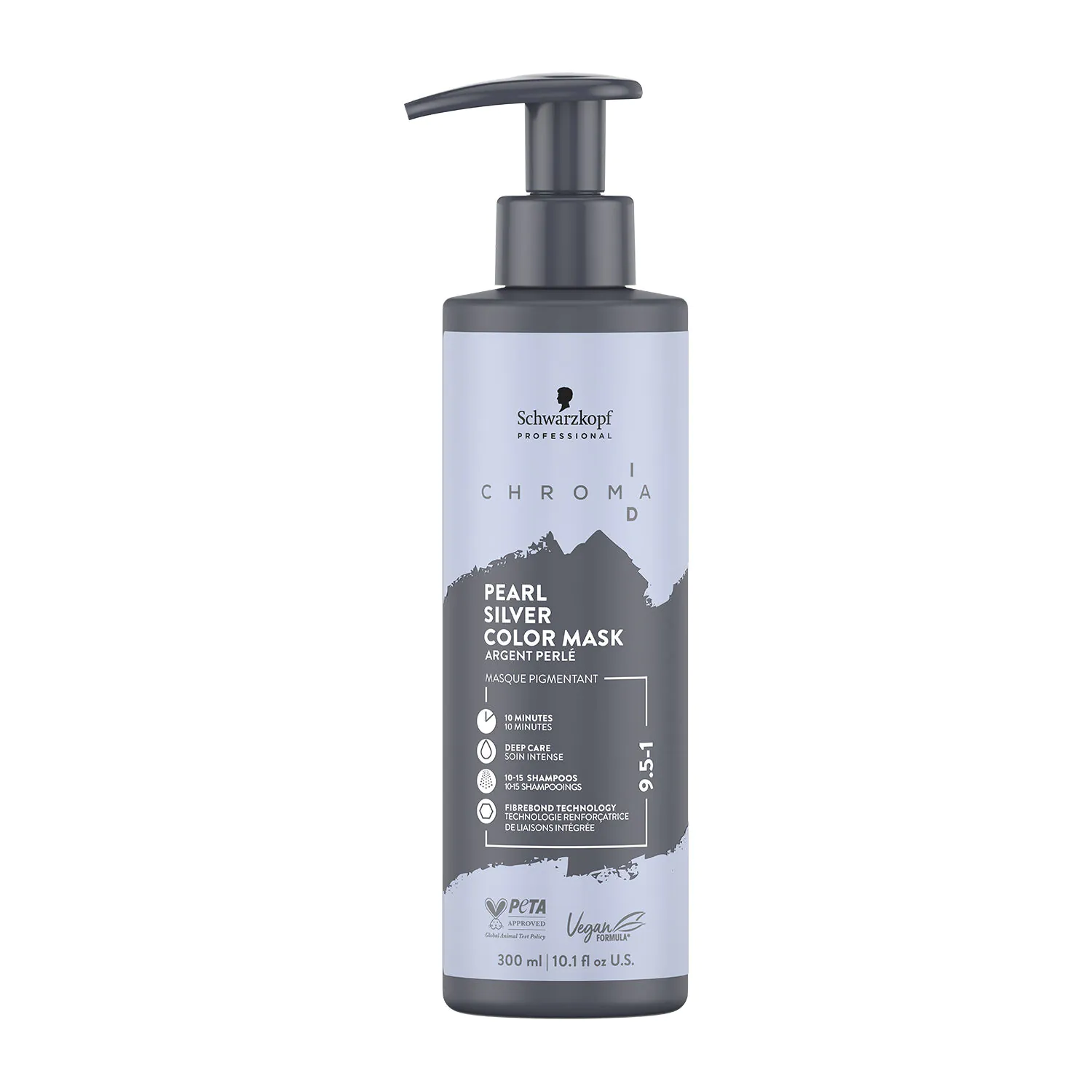 Schwarzkopf Professional Chroma ID Maska koloryzująca do włosów jasny blond, 9.5-1 Pearl Silver