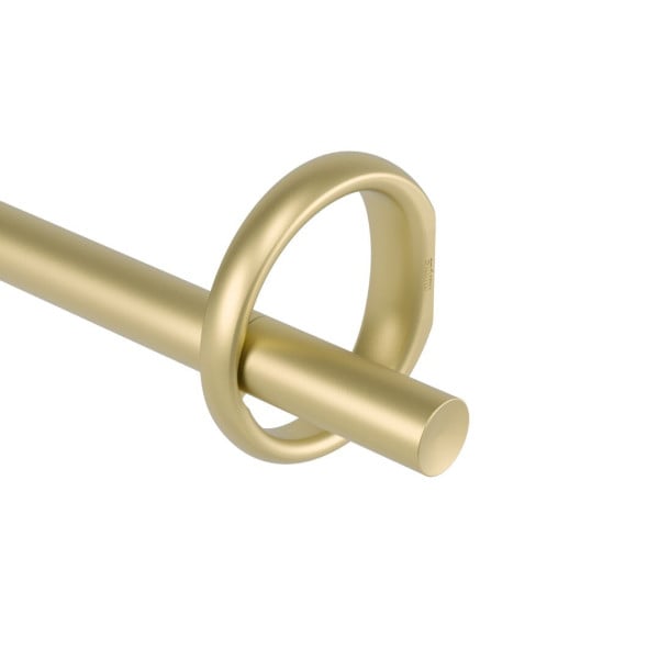 KARNISZ REGULOWANY Ringlet 107-305 cm złoty STAL dekoracyjny