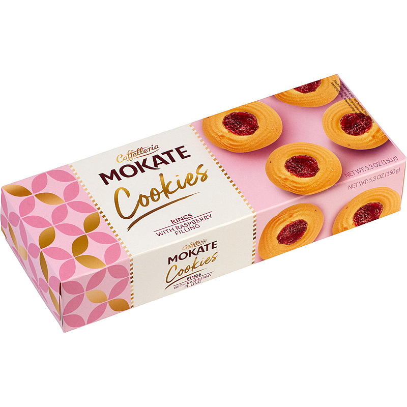 Biscuits Mokate 150 g Couronne de framboises