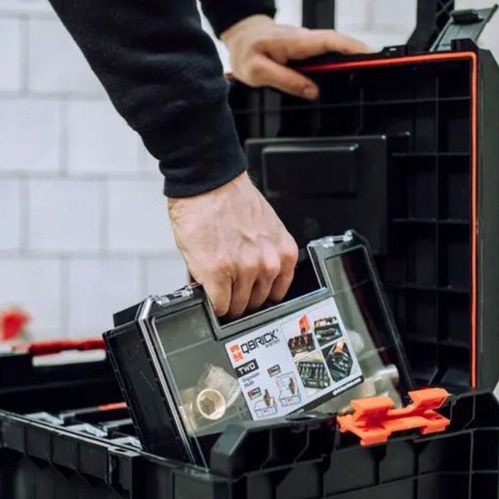 Boîte à outils modulaire - QBRICK SYSTEM - 5987 4256 - 19L - Étanche - 10 compartiments amovibles