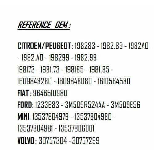 Kit de 16 peças para vedação de injetores 1.6 HDI CITROEN FORD PEUGEOT FIAT OEM: 198299 - 1609848080