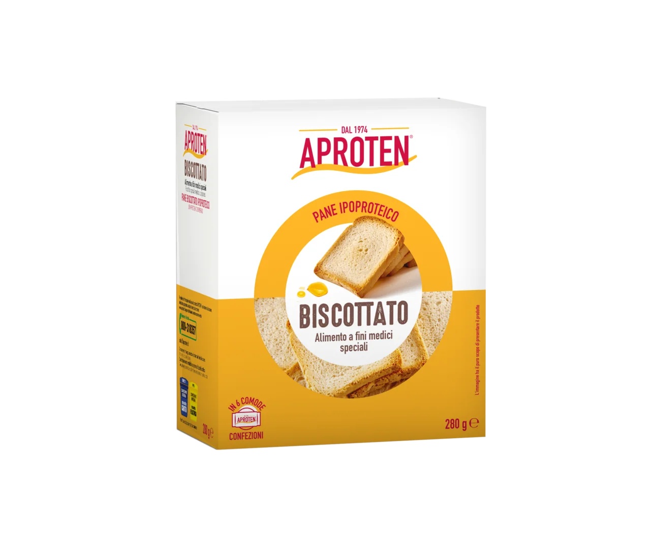 APROTEN Aproten biscuitbrood 280 g plakjes