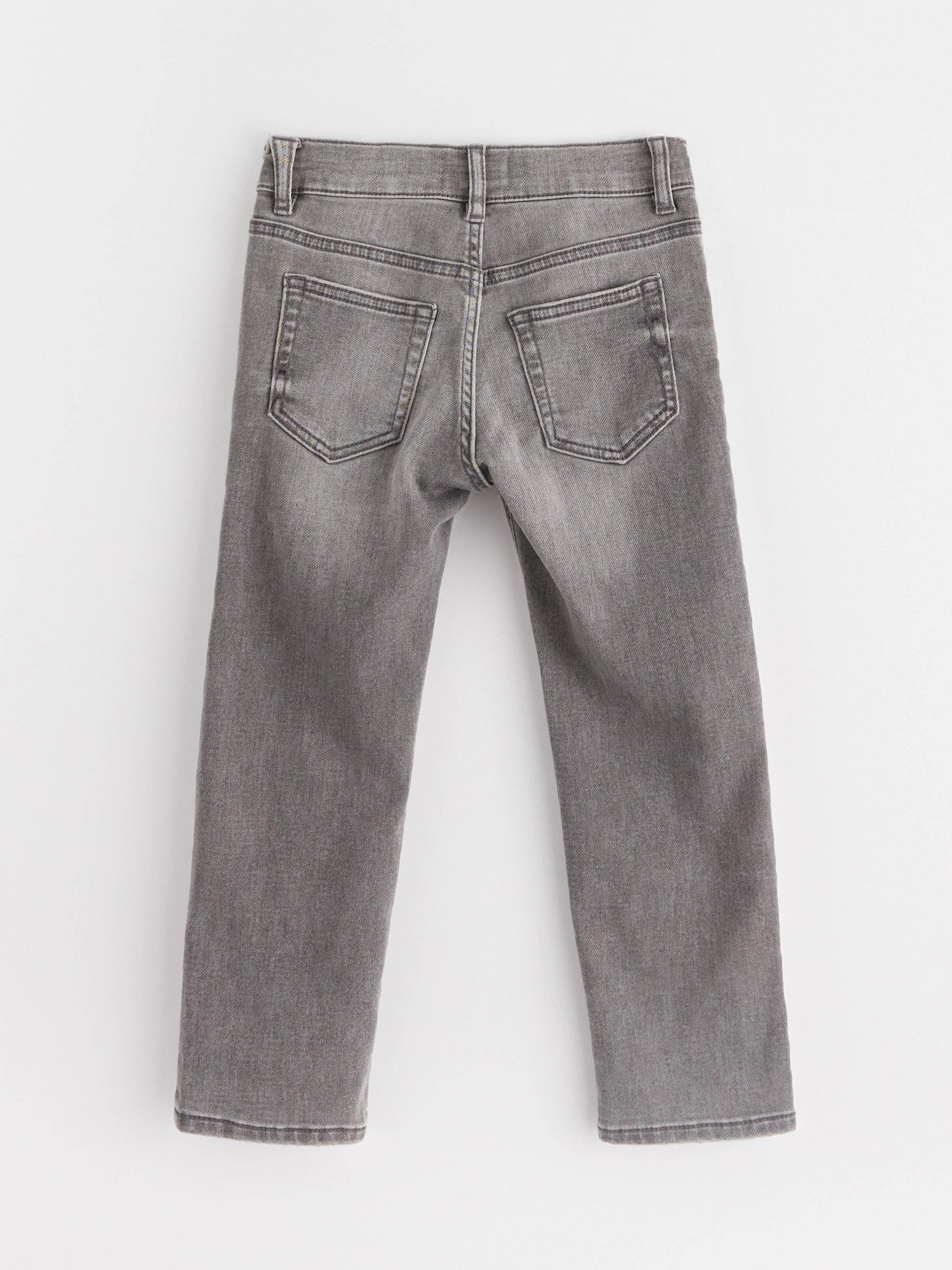 STAFFAN Jeans de pierna recta en mezclilla gris