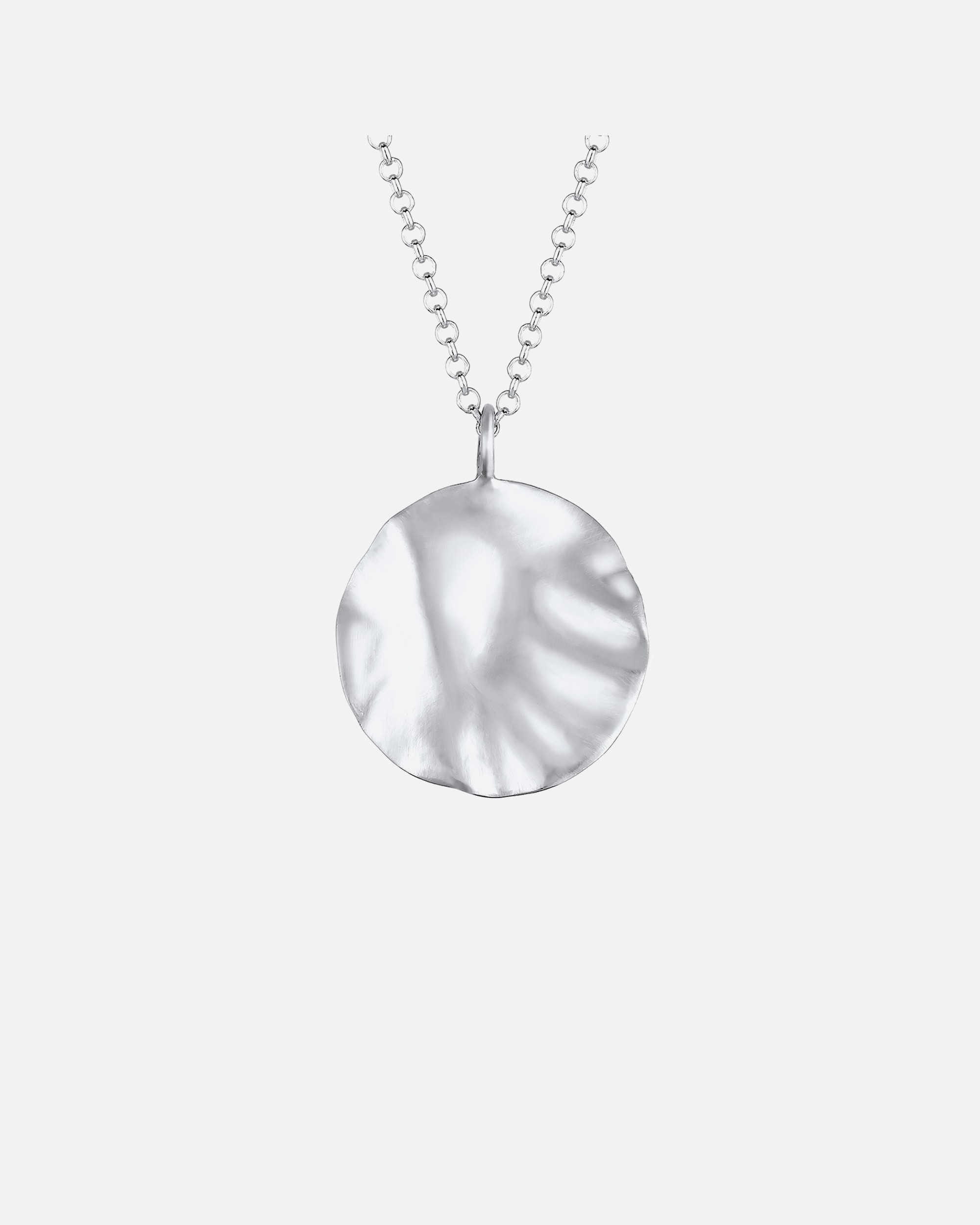 Elli Femme Pendentif Design Organique Paillette - (925/1000) Argent