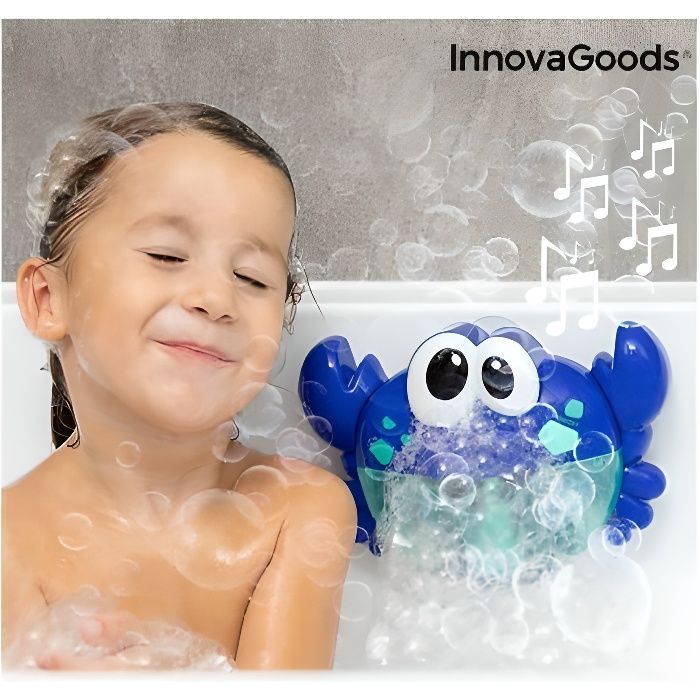 Jouet musical pour le bain Crabe avec bulles de savon Crabbly InnovaGoods - Kids Mate