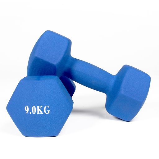 Neopreen gecoate dumbbells (set van 2) 9 kg Gladiatorfit