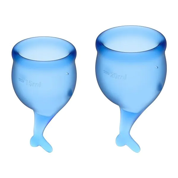 Satisfyer Feel Secure Menstrual Cup Dark Blue