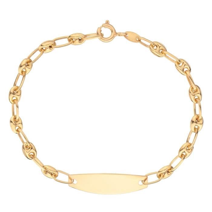 EMMA'S JEWELRY 375 Yellow Gold Child's Identity Bracelet