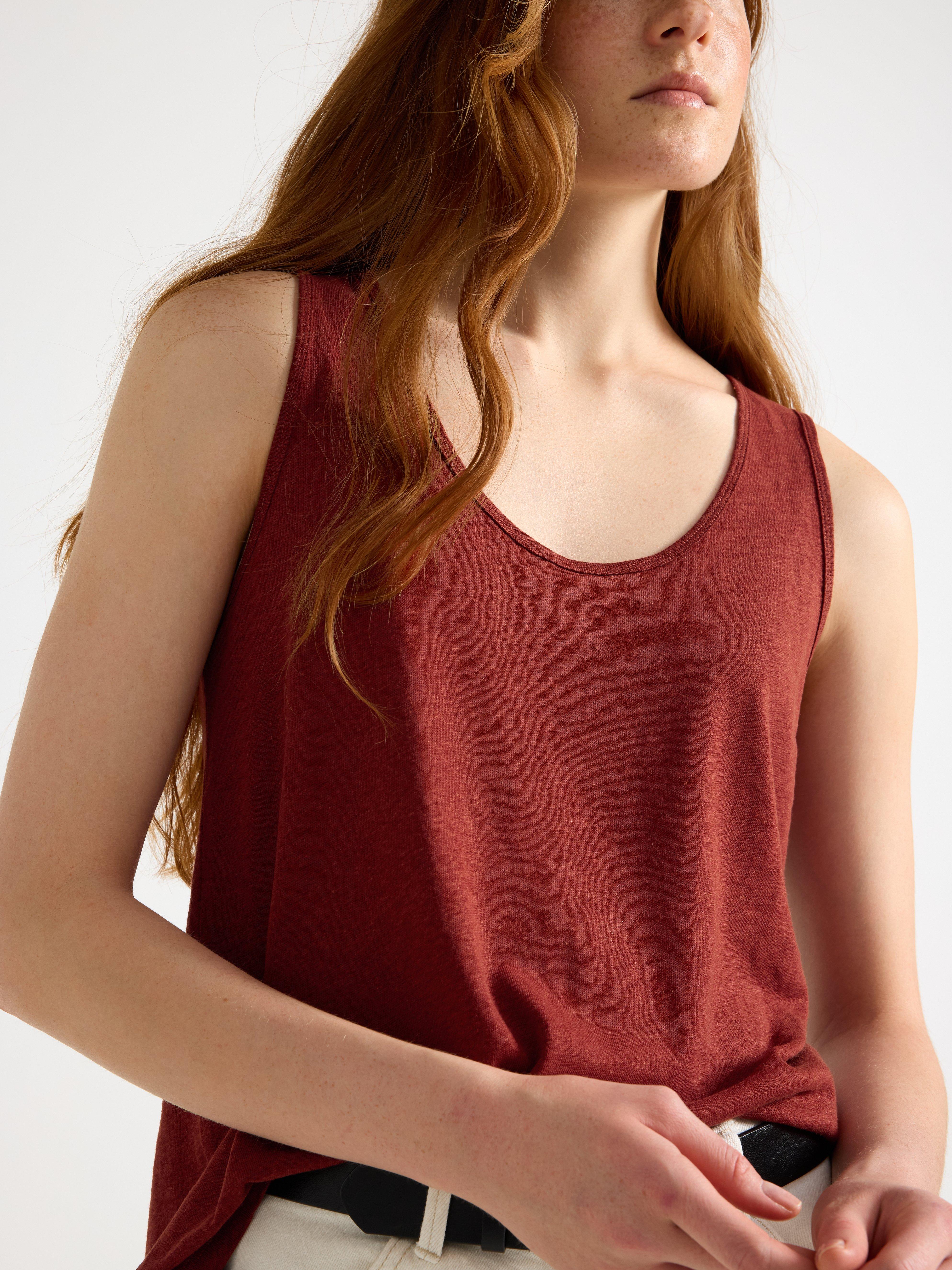 Lin i linblanding Dusty Red