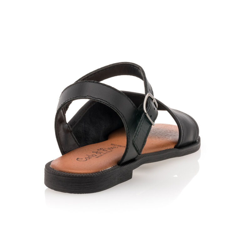 Sorte sandaler / sko med åben tå til kvinder