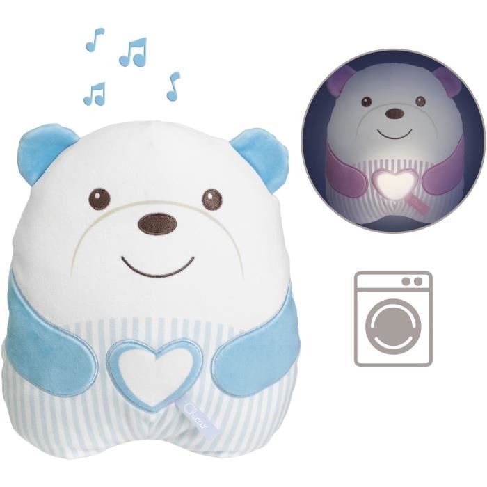 Osito de peluche suave - CHICCO - Azul - Desde el nacimiento