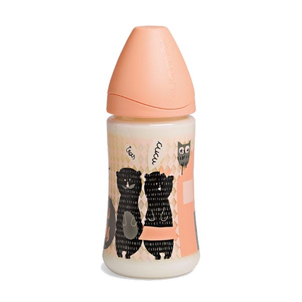 Bred hals latex nappflaska | 150 ml