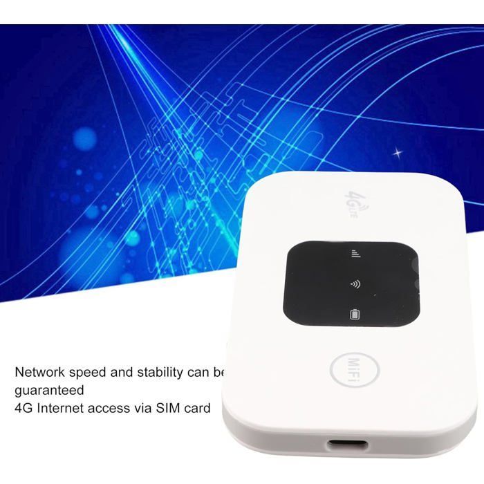 Routeur de carte SIM portable 4G - FEBEST - Point d'accès WiFi - Haut débit - Forte couverture - 8 à 10 utilisateurs